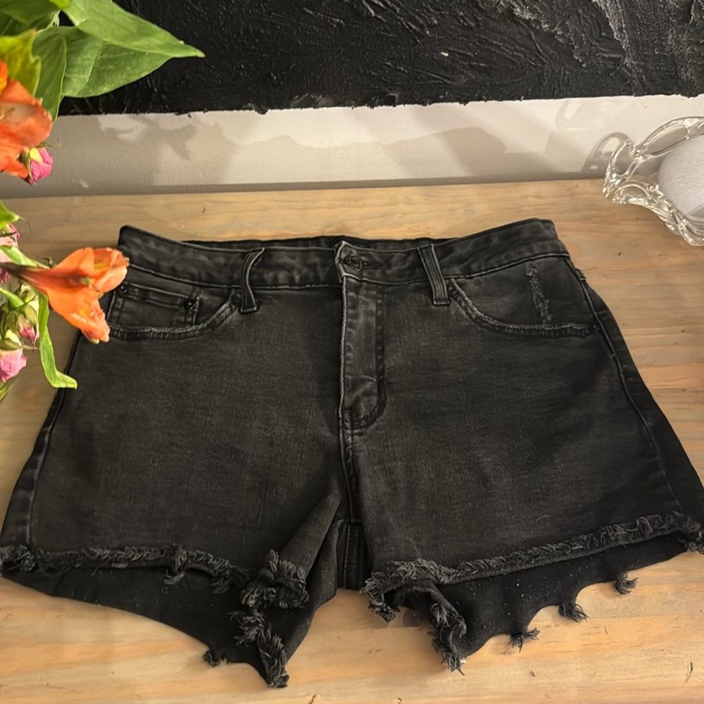 Just Black denim shorts